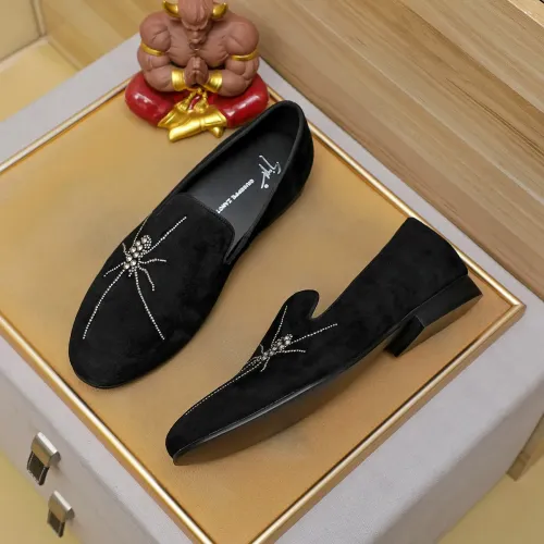 Replica Giuseppe Zanotti GZ Leather Shoes For Men #1399799 $82.00 USD for Wholesale