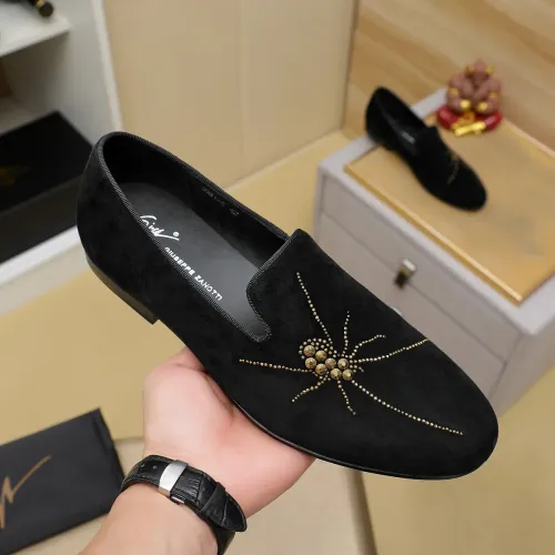 Replica Giuseppe Zanotti GZ Leather Shoes For Men #1399800 $82.00 USD for Wholesale