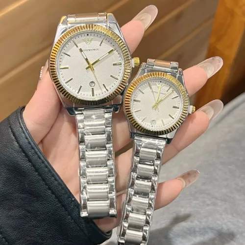 Cheap Armani Watches In Gold For Unisex #1399944, $$27.00 USD On Armani Watches