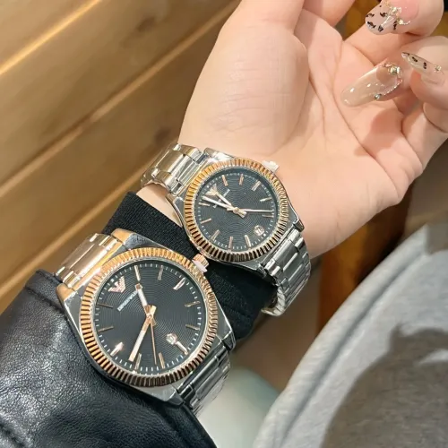 Replica Armani Watches In Rose Gold For Unisex #1399951 $27.00 USD for Wholesale