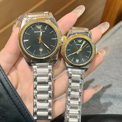 Cheap Armani Watches In Gold For Unisex #1399952, $$27.00 USD On Armani Watches