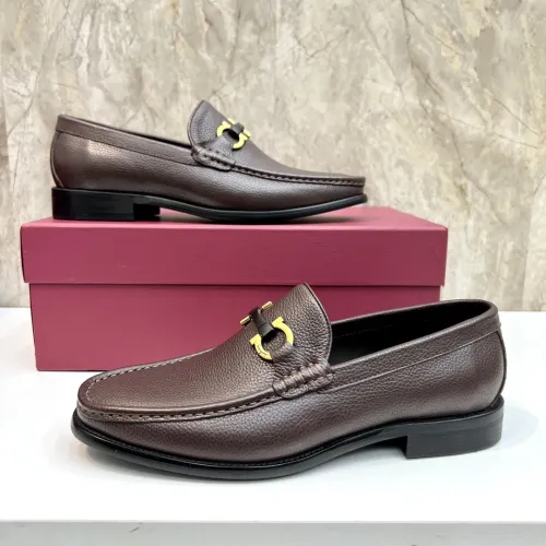 Replica Salvatore Ferragamo Leather Shoes For Men #1399989 $105.00 USD for Wholesale
