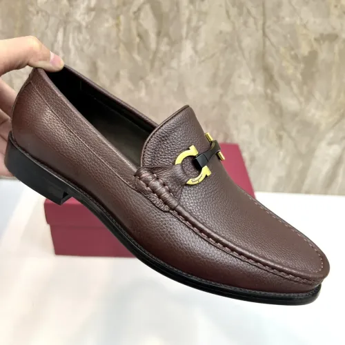 Replica Salvatore Ferragamo Leather Shoes For Men #1399989 $105.00 USD for Wholesale