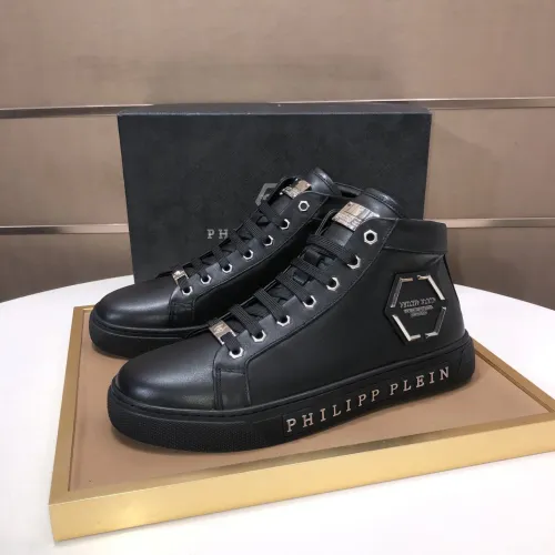 Cheap Philipp Plein PP High Tops Shoes For Men #1400013, $$88.00 USD On Philipp Plein PP High Tops Shoes