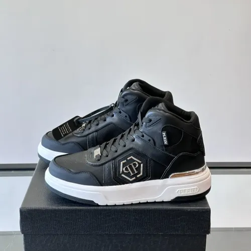 Cheap Philipp Plein PP High Tops Shoes For Men #1400021, $$150.00 USD On Philipp Plein PP High Tops Shoes