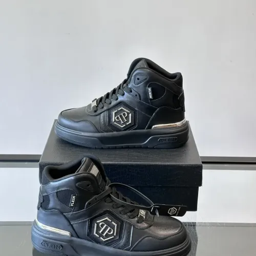 Replica Philipp Plein PP High Tops Shoes For Men #1400022 $150.00 USD for Wholesale