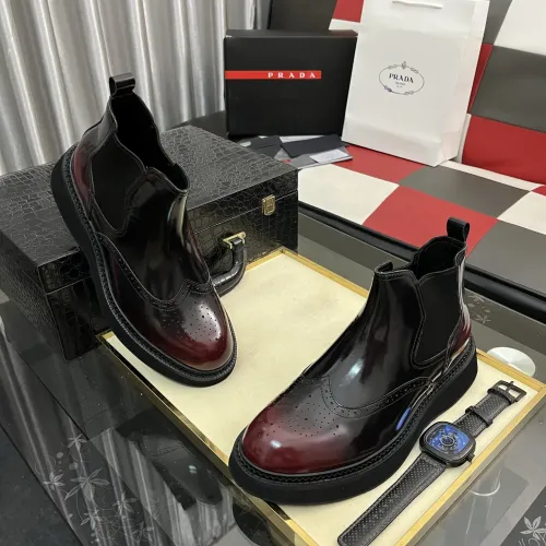 Replica Prada Boots For Men #1400052 $122.00 USD for Wholesale