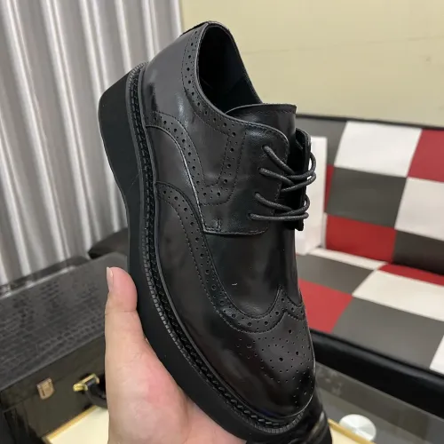Replica Prada Leather Shoes For Men #1400055 $115.00 USD for Wholesale