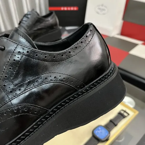 Replica Prada Leather Shoes For Men #1400055 $115.00 USD for Wholesale