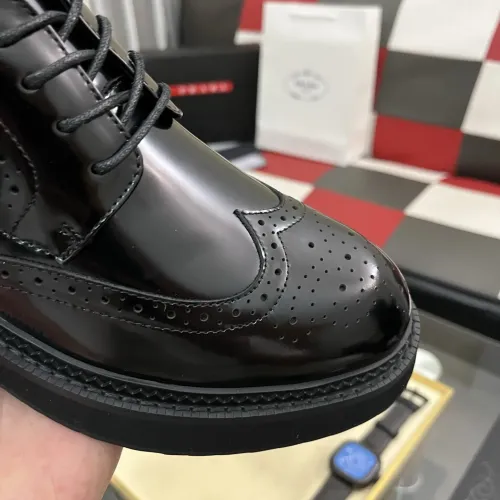 Replica Prada Leather Shoes For Men #1400056 $115.00 USD for Wholesale