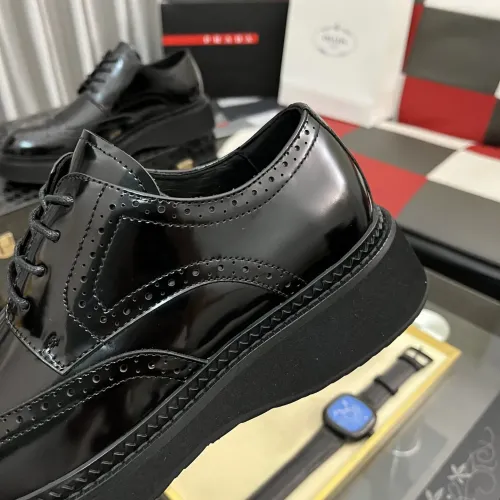 Replica Prada Leather Shoes For Men #1400056 $115.00 USD for Wholesale