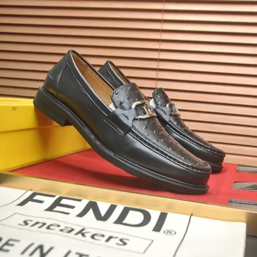 Replica Fendi Leather Shoes For Men #1400062 $98.00 USD for Wholesale