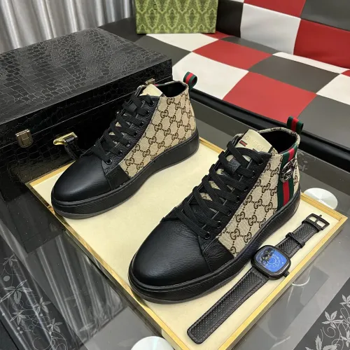 Replica Gucci High Tops Shoes For Men #1400086 $85.00 USD for Wholesale