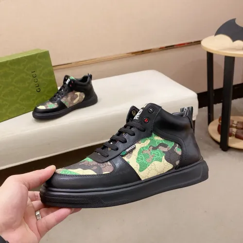 Replica Gucci High Tops Shoes For Men #1400095 $82.00 USD for Wholesale