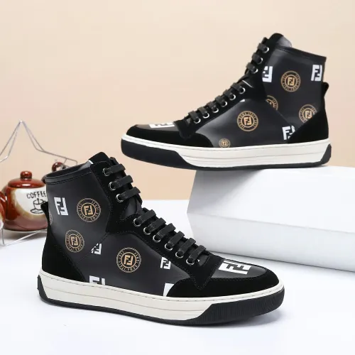 Replica Fendi High Tops Casual Shoes For Men #1400172 $80.00 USD for Wholesale