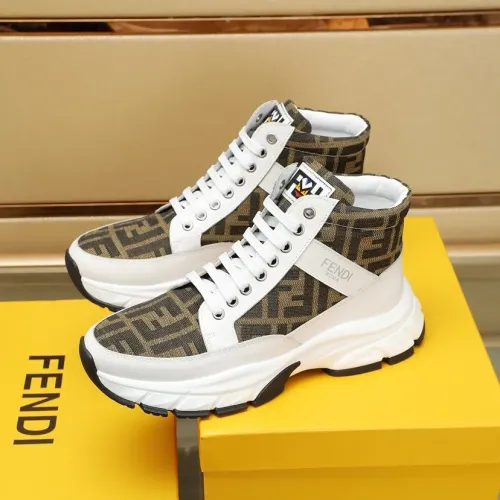 Cheap Fendi High Tops Casual Shoes For Men #1400177, $$98.00 USD On Fendi High Tops Casual Shoes