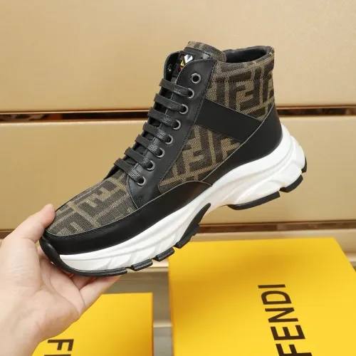 Replica Fendi High Tops Casual Shoes For Men #1400179 $98.00 USD for Wholesale
