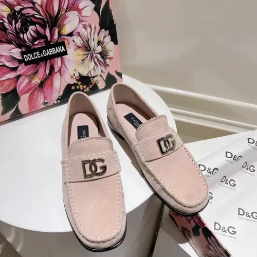 Replica Dolce & Gabbana D&G Leather Shoes For Women #1400752 $118.00 USD for Wholesale