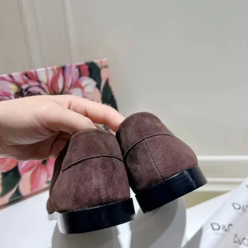 Replica Dolce & Gabbana D&G Leather Shoes For Women #1400754 $118.00 USD for Wholesale