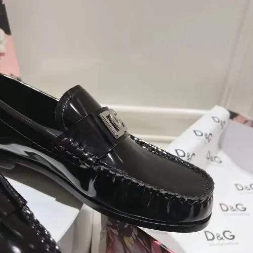 Replica Dolce & Gabbana D&G Leather Shoes For Women #1400755 $118.00 USD for Wholesale