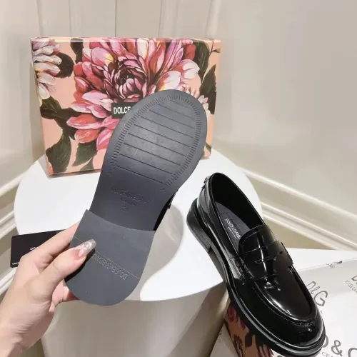 Replica Dolce & Gabbana D&G Leather Shoes For Women #1400759 $122.00 USD for Wholesale