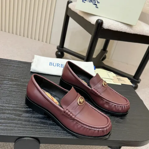 Replica Burberry Leather Shoes For Women #1400776 $112.00 USD for Wholesale