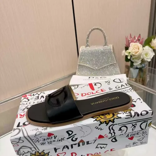 Replica Dolce & Gabbana D&G Slippers For Women #1400795 $82.00 USD for Wholesale