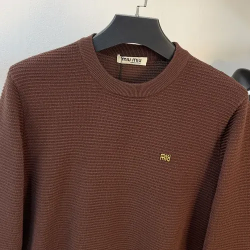 Replica MIU MIU Sweaters Long Sleeved For Unisex #1400945 $100.00 USD for Wholesale
