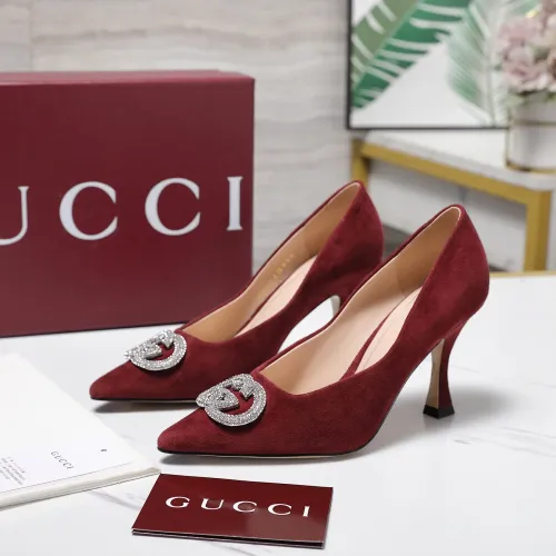 Cheap Gucci High-Heeled Shoes For Women #1401083, $$112.00 USD On Gucci High-Heeled Shoes