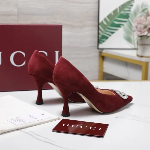 Replica Gucci High-Heeled Shoes For Women #1401083 $112.00 USD for Wholesale