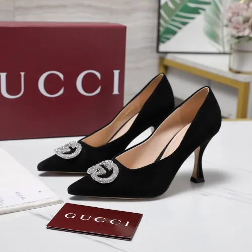 Cheap Gucci High-Heeled Shoes For Women #1401084, $$112.00 USD On Gucci High-Heeled Shoes