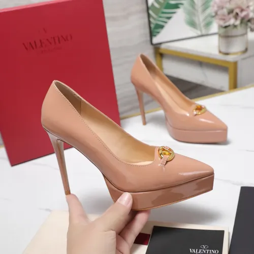 Replica Valentino High-Heeled Shoes For Women #1401128 $125.00 USD for Wholesale