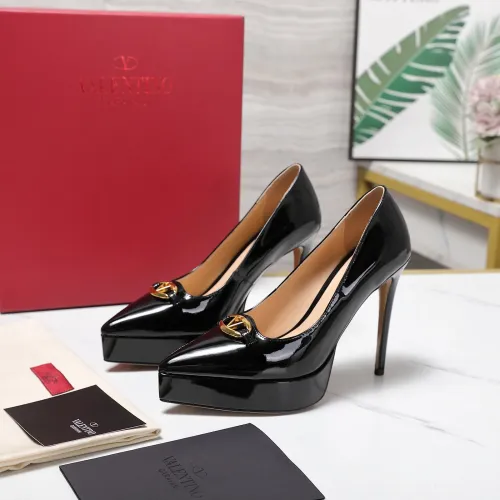Cheap Valentino High-Heeled Shoes For Women #1401130, $$125.00 USD On Valentino High-Heeled Shoes