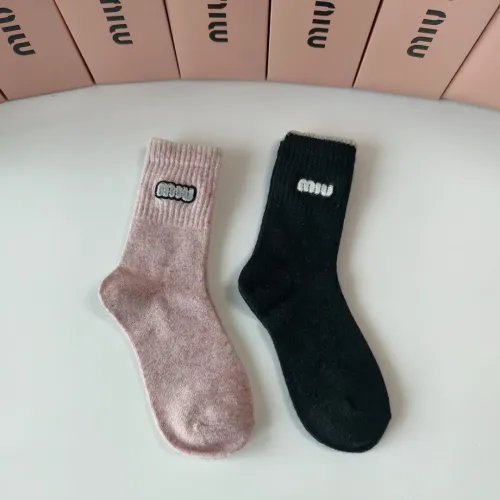 Replica MIU MIU Socks #1401187 $29.00 USD for Wholesale