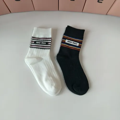 Replica MIU MIU Socks #1401188 $29.00 USD for Wholesale