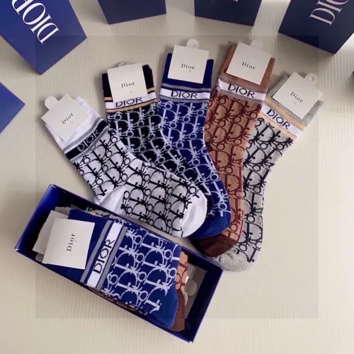 Replica Christian Dior Socks #1401189 $29.00 USD for Wholesale