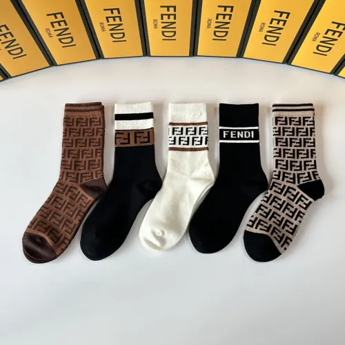 Replica Fendi Socks #1401190 $29.00 USD for Wholesale