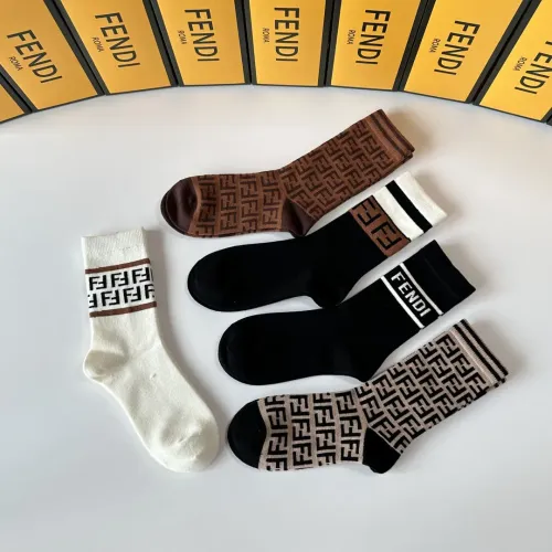 Replica Fendi Socks #1401190 $29.00 USD for Wholesale