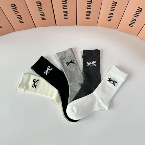 Replica MIU MIU Socks #1401215 $29.00 USD for Wholesale