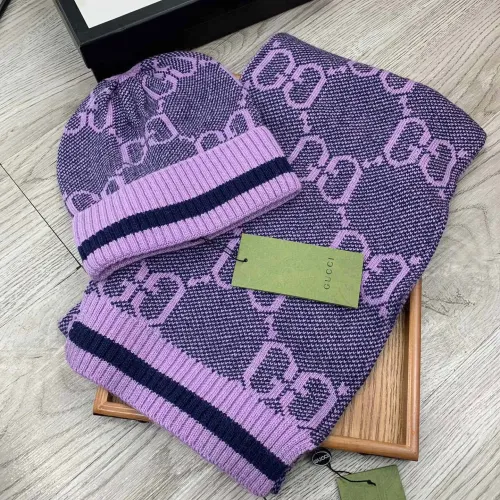 Cheap Gucci Hat and Scarf Set #1401303, $$52.00 USD On Gucci Hat and Scarf and Glove Set