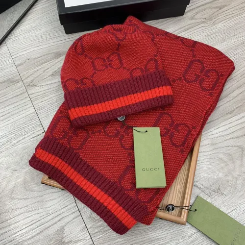 Cheap Gucci Hat and Scarf Set #1401304, $$52.00 USD On Gucci Hat and Scarf and Glove Set