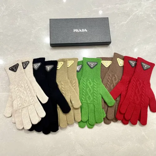 Replica Prada Gloves #1401348 $40.00 USD for Wholesale