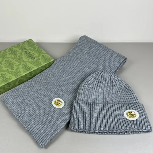 Cheap Gucci Hat and Scarf Set #1401871, $$45.00 USD On Gucci Hat and Scarf and Glove Set