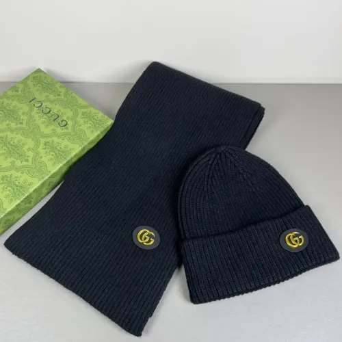 Cheap Gucci Hat and Scarf Set #1401873, $$45.00 USD On Gucci Hat and Scarf and Glove Set