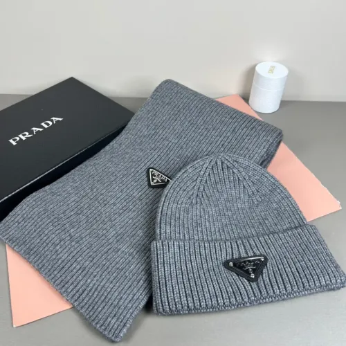 Cheap Prada Hat and Scarf Set #1401876, $$45.00 USD On Prada Hat and Scarf and Glove Set