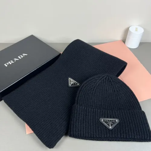 Cheap Prada Hat and Scarf Set #1401878, $$45.00 USD On Prada Hat and Scarf and Glove Set