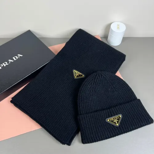 Cheap Prada Hat and Scarf Set #1401879, $$45.00 USD On Prada Hat and Scarf and Glove Set
