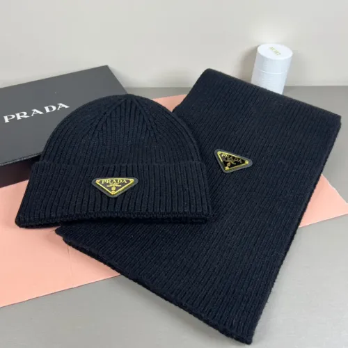 Replica Prada Hat and Scarf Set #1401879 $45.00 USD for Wholesale