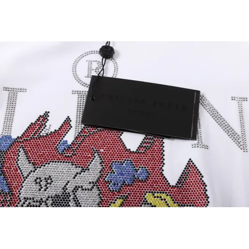 Replica Philipp Plein PP Oversize T-Shirts Short Sleeved For Men #1401940 $29.00 USD for Wholesale