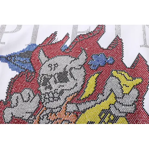 Replica Philipp Plein PP Oversize T-Shirts Short Sleeved For Men #1401940 $29.00 USD for Wholesale